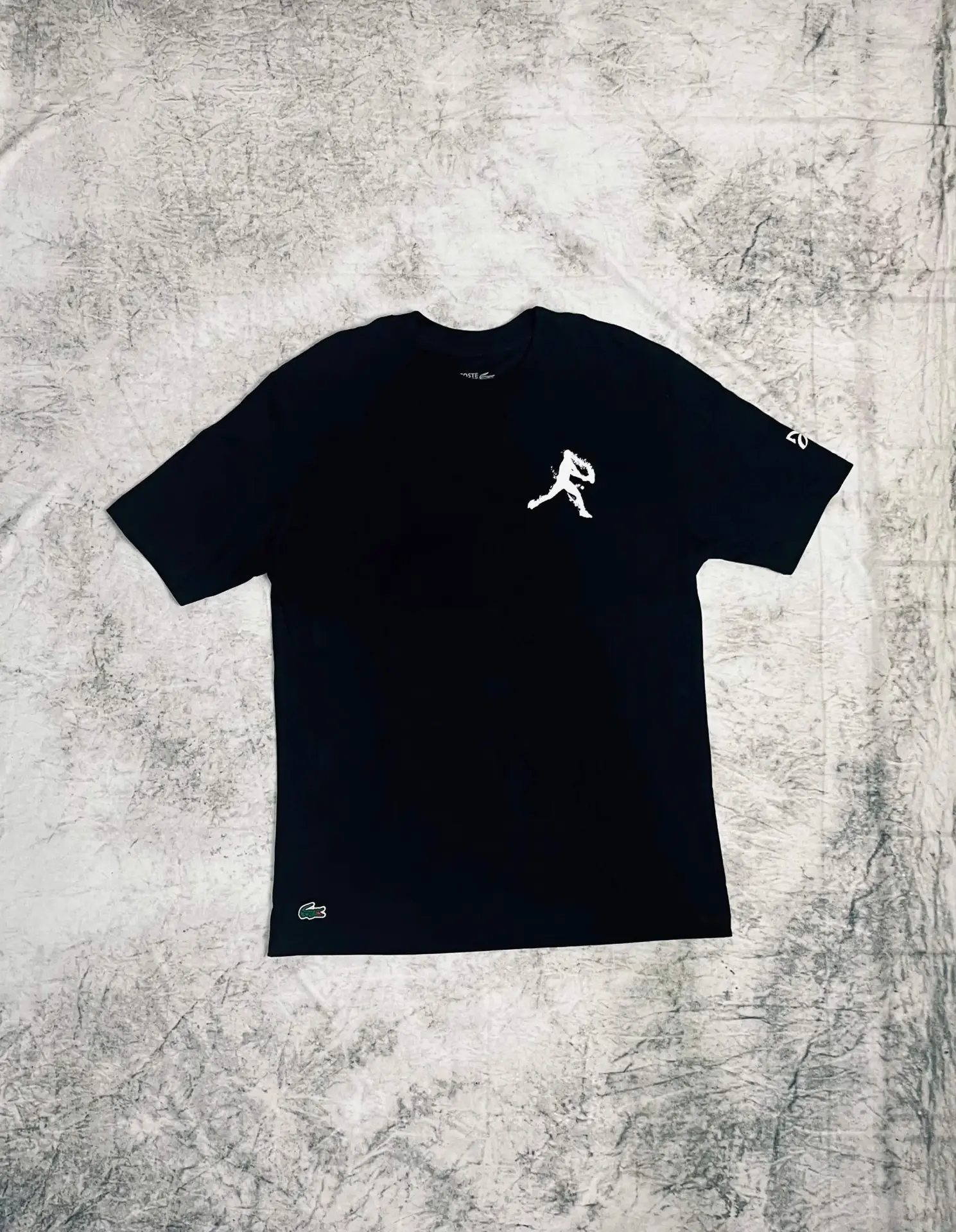 Camiseta Lacoste Crocodilo Preta