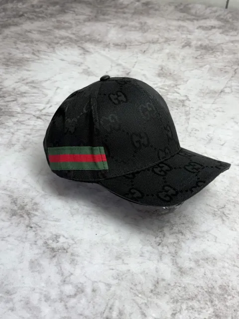 Boné Gucci Monograma Preto