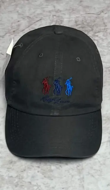 Boné Polo Ralph Lauren Três Cavalos Cinza